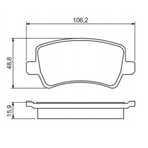 FAMOS BRAND MKD1307 – Brake Pad Set, Disc Brake