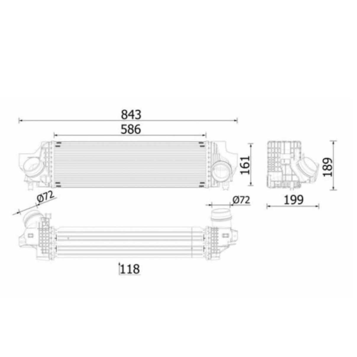 NISSENS 96103 – Charge Air Cooler