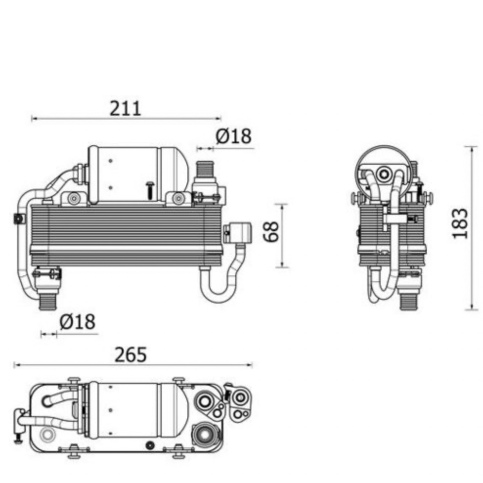 AHE 804.062M – Condenser, air conditioning