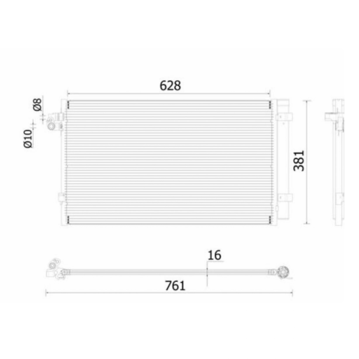 AHE 43816 – Condenser, air conditioning