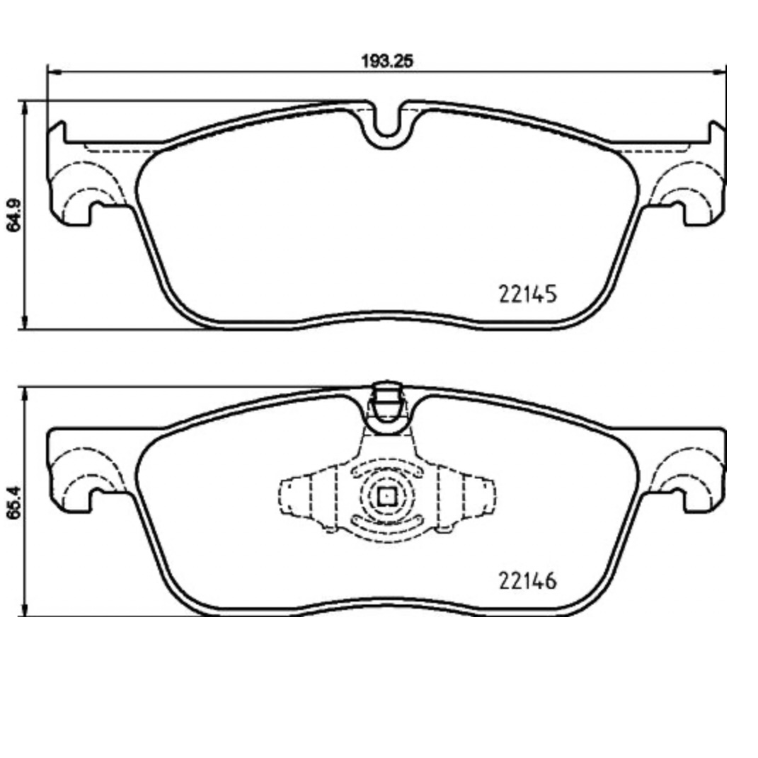 KAMOKA JQ101458 – Brake Pad Set, Disc Brake