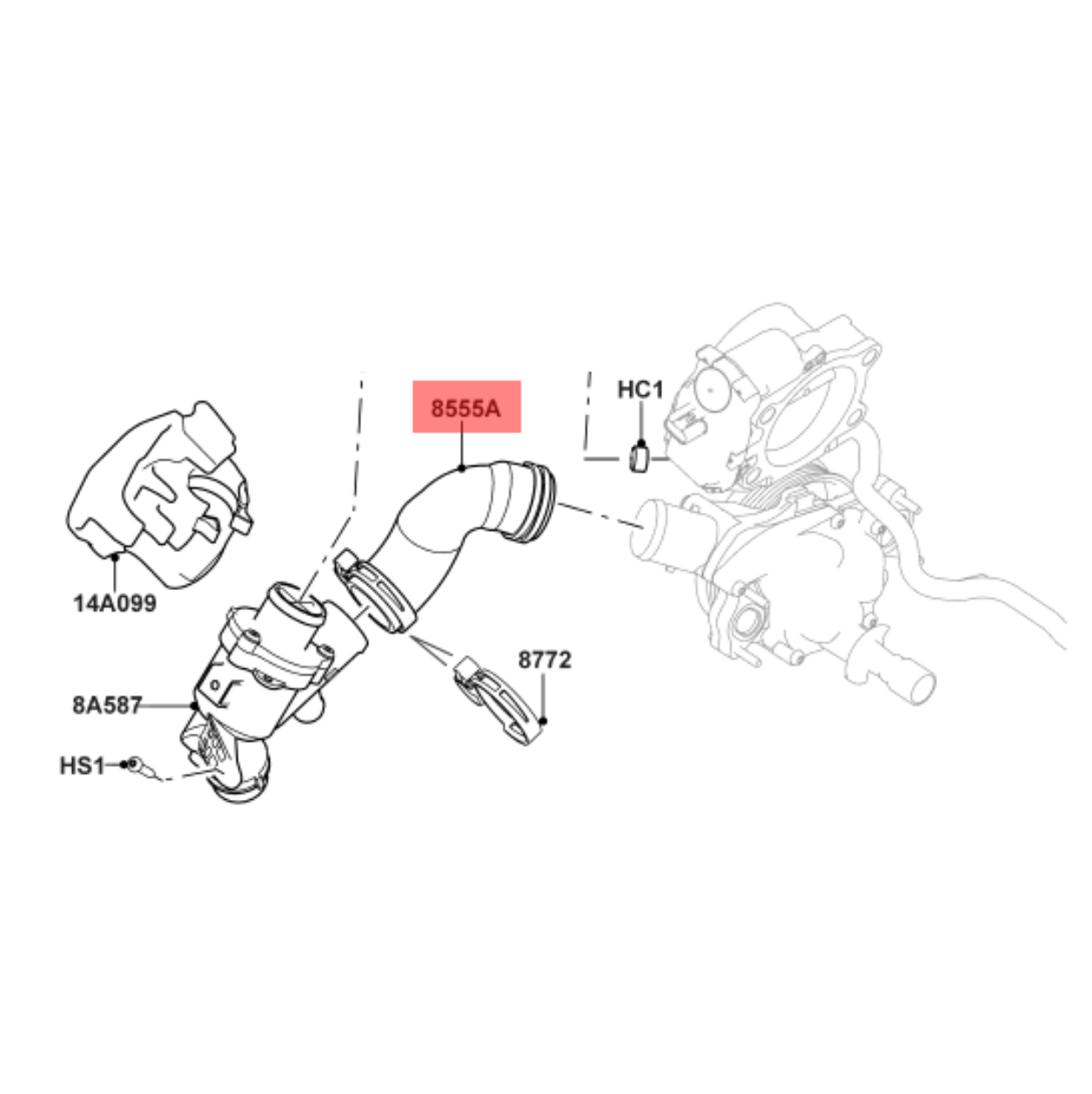 OSSCA 54829 – Radiator Hose