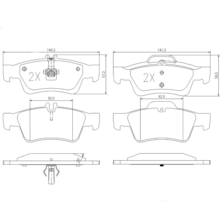 ABAKUS 231-02-013 | Brake Pad Set, Disc Brake